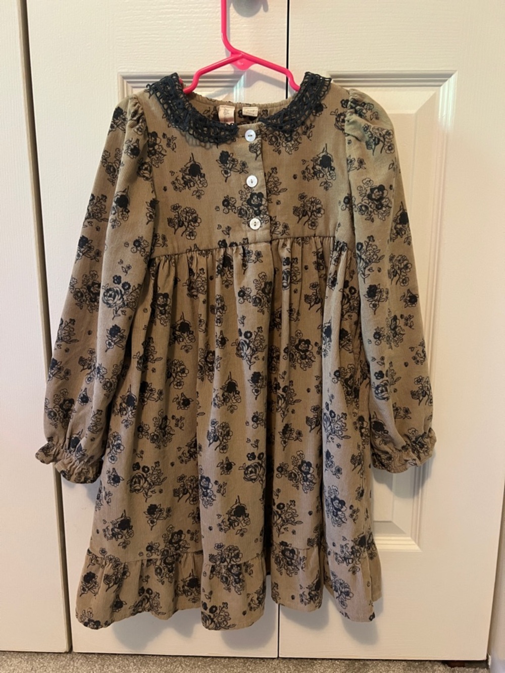 Little Cotton Clothes Girls 6/7 Corduroy Dress